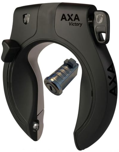 Ringslot Axa Victory ART 2 - matzwart - inclusief accuslot Gazelle Impulse