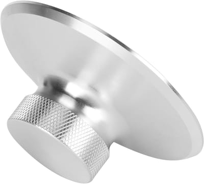 Platenspeler Stabilisator - Schijfgewicht Klem - Muziek Luisteren - Vermindert Vinyl Trillingen - 30 mm Hoog - Zilver