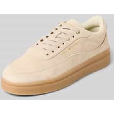 Lage sneakers in wildleerlook