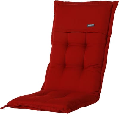 Madison - Tuinkussen - Lage Rug - Rib Rood - 105x50cm - Standenstoelkussen
