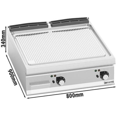 GGM Gastro Elektro Bratplatte - 13,2 kW - Gerillt