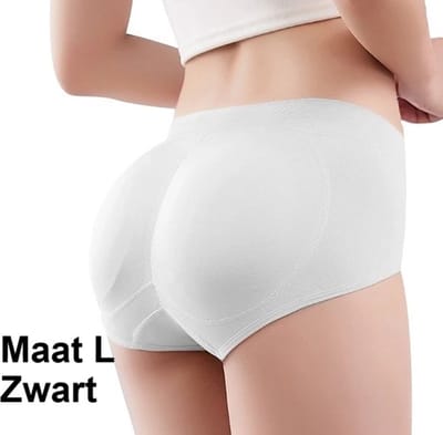 Slip Met Vulling I Corrigerende Slip I Ondergoed Body Shaper I Billen Liften I Billen Lifter I Maat Large I Zwart