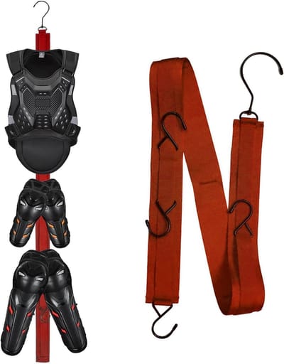Droogrek voor Hockeyuitrusting met 5 Haken - Draagbare Hanger voor Thuis, Camping en Sportuitrusting Opslag