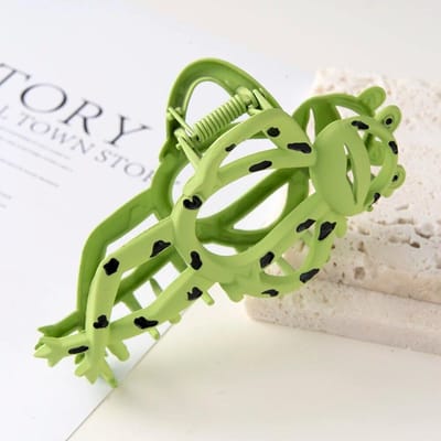 Legering Cartoon Kikker Haar Klauw Clip Leuke Groene Haarspeld Clips Gratis Verzending Haarspeldjes Paardenstaart Vrouwen Meisje Haai Haaraccessoires groen