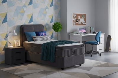 BSS Bedding Leobedd - Boxspring - Boxspring voor Volwassenen en Kinderen - 90x200