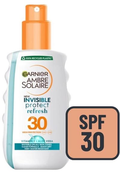 Garnier Clear Protect Delial SPF30 - Zonnebrandspray - 200 ml