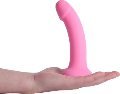 Banoch | Dildo Claes - zacht roze | siliconen met zuignap | 17 cm lang | Ø 3,4 cm