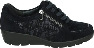 Semler - J7085 - Dames veterschoenen - Kleur: Blauw - Maat: 36