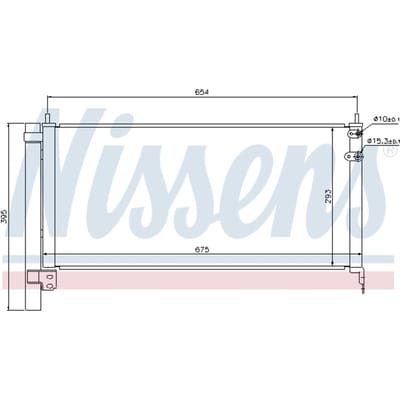 Condensator, airconditioning NISSENS 940175