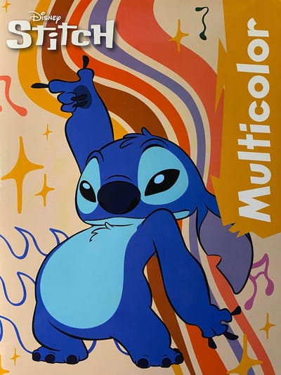 Multicolor Disney Stitch Kleurboek - Speelse Kleurplaten met Stitch - 32 Pagina's - Geschikt voor Kleurpotloden en Wasco