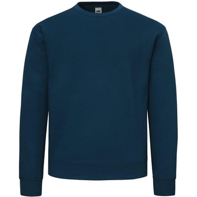 Fruit of the Loom Superkatoenen uniseks sweater voor volwassenen (Blauw in de bergen)
