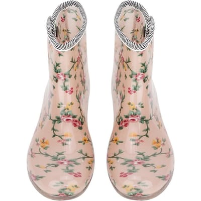Imperméable Antidérapant Impression Femmes Bottes de Pluie Chaussures de Jardin 38 gray