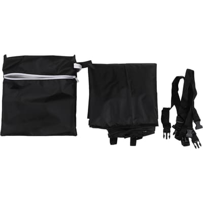 Tuinstoelhoes Oxford Stof Waterbestendig Houten Dubbele Ligstoelhoes met black