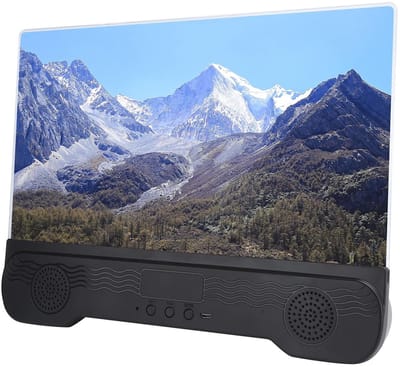 Allecto - Scherm Vergrootglas - Telefoonscherm Versterker - Draagbaar 14 Inch - Bluetooth-luidspreker - Geschikt voor IOS/Android - Mobiele Telefoon