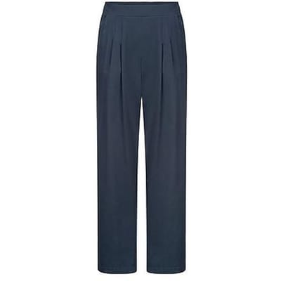 Wide Fit-broek Van Peter Hahn blauw