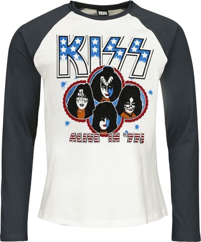 Kiss Amplified Collection - Alive In 77 Heren Shirt met lange mouwen - meerkleurig - S
