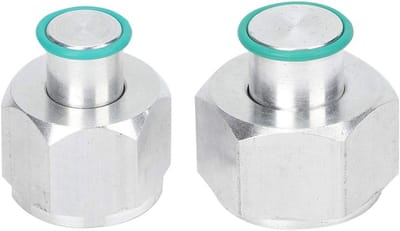CNC Aluminium A/C Blokkeer Kit voor Caravan 2004-2011 - 2 Stuks, Auto Accessoires voor Verbeterde Koeling en Modificatie