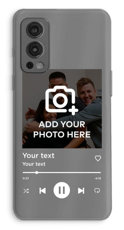 Gepersonaliseerd - Case Company® - Hoesje geschikt voor OnePlus Nord 2 5G hoesje - Music Player - Soft Cover Telefoonhoesje - Bescherming aan alle Kanten en Schermrand