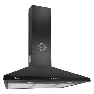 Afzuigkap - Gurari - GCH C 147 BL 70 N - Afzuigkap 70 cm - 1000 m³/u - Wandafzuigkap - Zwart