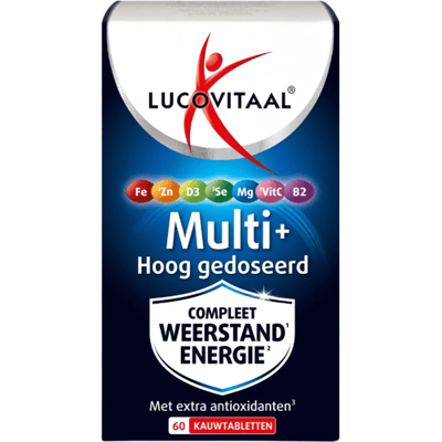 Lucovitaal Multi+ Resistance Energy Hoogdosering - kauwtablet -