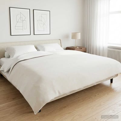 vidaXL - Gewogen - Dekentje - Wit - 200 - x - 200 - cm - 9 - kg - 100% - Katoen - 205T