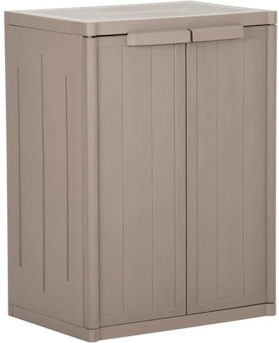 ApexArte® Tuinkast - Tuinkist - Tuinkasten voor Buiten - Tuinberging - Kunststof - Bruin