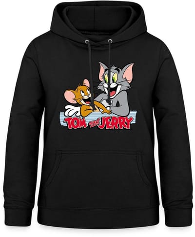 Tom En Jerry Vrienden Hoodie Dames