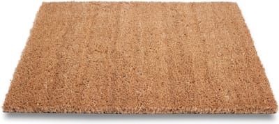 Deurmat/buitenmat - Set van 2x stuks - pvc/kokos - 50 x 80 cm - droogloopmat