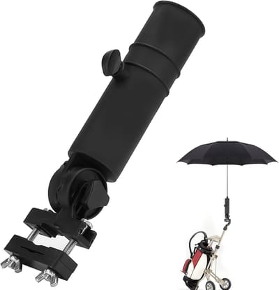 Golf Paraplu Houder - Trolley Accessoire - Bescherming Regen Zon - Eenvoudige Montage - 22 x 9 x 6 cm