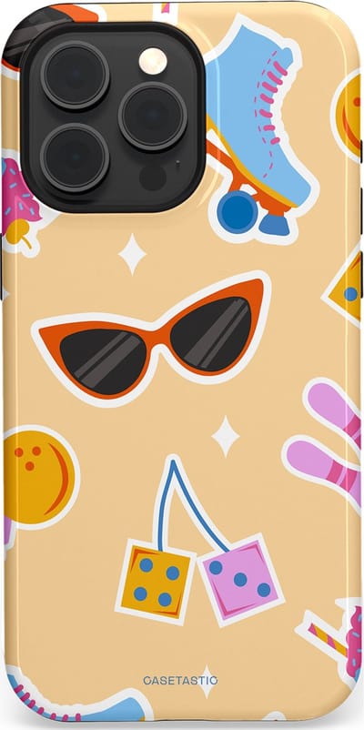 Casetastic Hoesje Geschikt voor Apple iPhone 15 Pro Max Magsafe - Stijlvolle Beschermende Duo-layer Case - Milkshake vibes