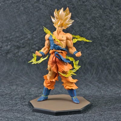 Anime Dragon Ball Son Goku Super Saiyan Figuur 17cm/6.69in Goku DBZ Actiefiguur Model Cadeaus Verzamelfiguren voor Kinderen brown