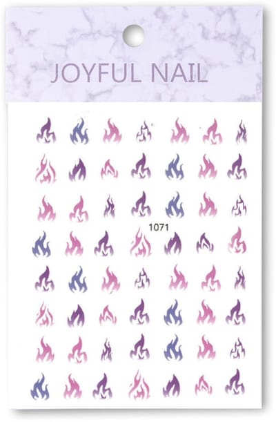 Allepaznokcie Joyful Nail - Nagelstickers - Dun en Zelfklevend - Nr 1071 - Roze