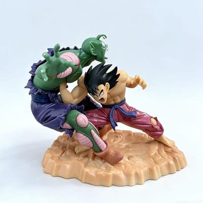 15cm Dragon Ball Son Goku Figuur Son Goku Vs Piccolo PVC Actiefiguren Verzameling Model Speelgoed Cadeaus blue