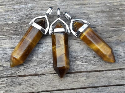Edelsteen Tijgeroog - pendel - healing punt hanger