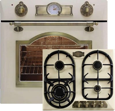 Kaiser - Inbouwoven - gaskookplaat - EG 6345 ElfEm - met enkele telescoopgeleider -retro gasfornuis - retro - 67L -Gaskookplaat KG 6325 ElfEm - 60 cm