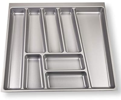 ORGA-BOX II Bestekbak 600 mm zilvergrijs voor Nobilia lade