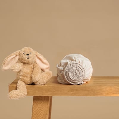 Coco & Cici - Kids - Hoeslaken TENCEL Twill Beige - 60x120x15