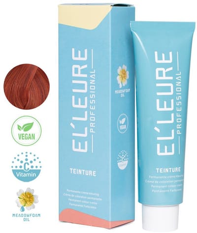 Elleure Haarverf - Teinture 6.444 donkerblond extra intensief koper - 100 ml