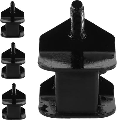 Motorsteunen - Antivibratie Voeten - Stabiele Schokabsorptie - Geluidsreductie - 4 Stuks - Zwart