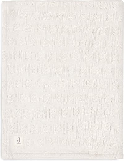 Jollein - Deken Ledikant 100x150cm - Dekentje Baby - Grain Knit - Oatmeal/Velour