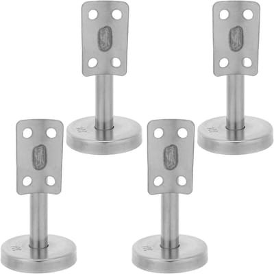 Leuninghouders - Trapleuning Beugels - Veilige Trap Ondersteuning - Roestvrij Staal - 9 cm - Zilver