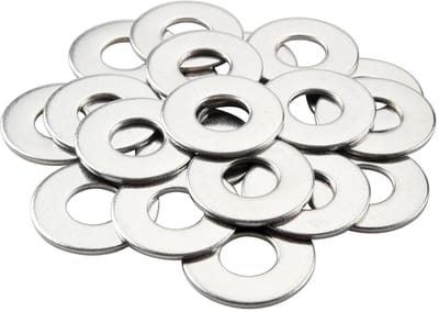 Dailygoods- Sluitringen M10x25x1.5mm - 20 Stuks - Roestvrij Staal - Corrosiebestendig - Duurzaam - Geschikt voor Schroeven/Moeren - Platteringen