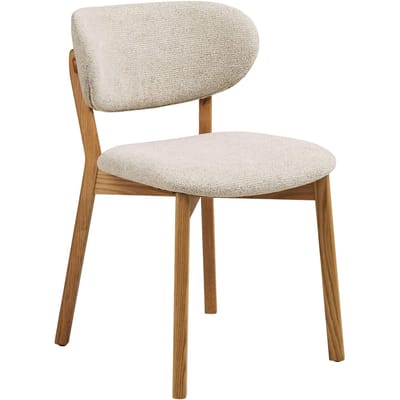 House Nordic Eetkamerstoel Dunkirk - Beige Excl. Armleuning - Set van 2
