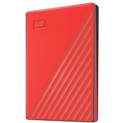 WD My Passport 2 TB Externe harde schijf (2,5 inch) USB-A 3.2 Gen 1 Rood WDBYVG0020BRD-WESN