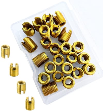 Draad Inserts voor M8 Schroeven, 24-delige Set voor Draadreparatie, Inclusief Assortiment van Schroefaccessoires van 302 Koolstofstaal