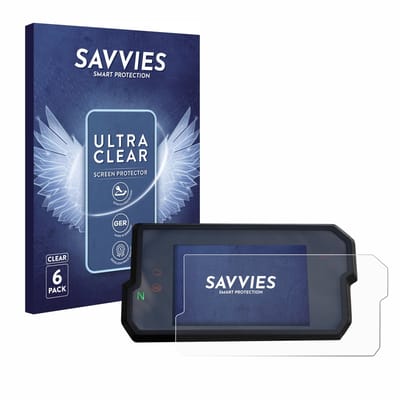 Savvies - Screenprotector voor KTM 125 / 390 Duke 2017+ - Folie Beschermfolie transparant 6 Stuks