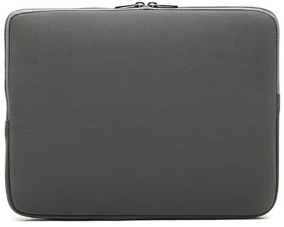 Go Go Gadget - Laptophoes - Laptoptas - Laptop sleeve - Soft touch - Dubbele rits - 35x26cm - Grijs