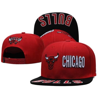 Nieuwe Basketbalpet Stierenkop Heren- en Damesverstelbare Pet Zonnehoed Hip Hop Pet Directe Verkoop Hoofd Stier Platte Rand Pet red