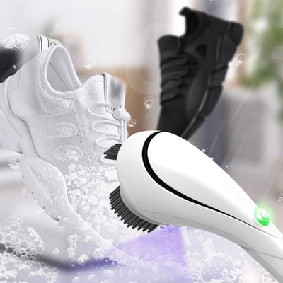 Multifunctionele Elektrische Schoen Poets Borstel – Ultrasone Schoenreiniger met UV-Licht – Handheld Draagbare Polijstmachine – Ook voor Kleding, Meubels & Keukengerei – 5W