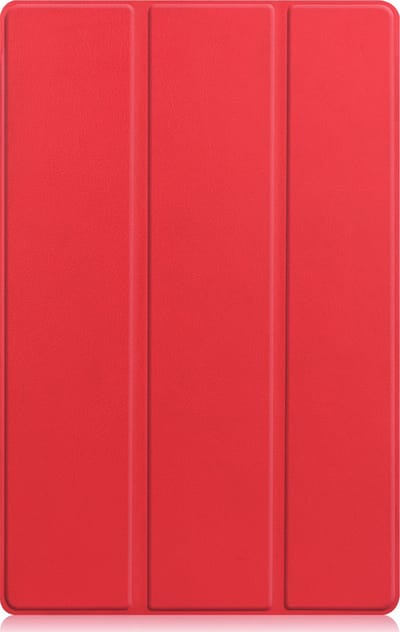 Hoesje - Geschikt voor Lenovo Tab P11 Plus - Dun & Stevig - Trifold Bookcase - Hard Cover - Hardcover Book Case - Tablet Hoes - Rood